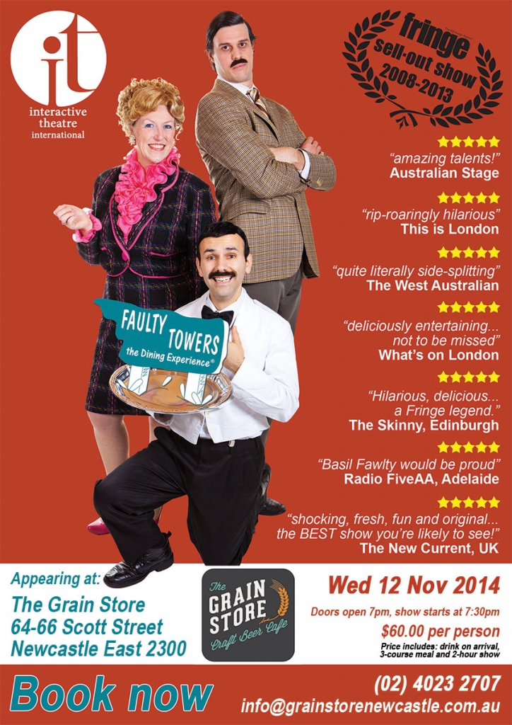 Faulty Towers The Dining Experience | The Grain Store Newcastle